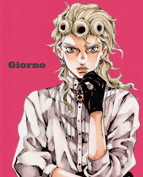 Giorno Giovanna Art, Giorno Giovanna Fanart, Jojo Matching Pfp, Matching Pfp, Blonde, Pink, Art