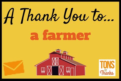 Say thank your or write a thank you note to a farmer today! This post contains example thank you notes for thanking a farmer. Thank A Farmer, Farmers Day, Thank You Farmer, Contest Ideas, 31 Day Challenge, Farm Visit, 1st Grade Science, Thank You Quotes, Email Subject Lines