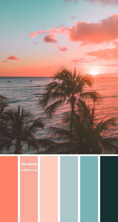 evening sky color palette, peach and orange color palette, orange and peach color scheme Tropical Colour Scheme, Summer Sunset Color Palette, Sunset Color Palette Wedding, Sunset Color Scheme, Beach Wedding Color Palette, Sunset Wedding Colors, Beach Wedding Colors Schemes, Wedding Colour Palettes, Peach Color Schemes