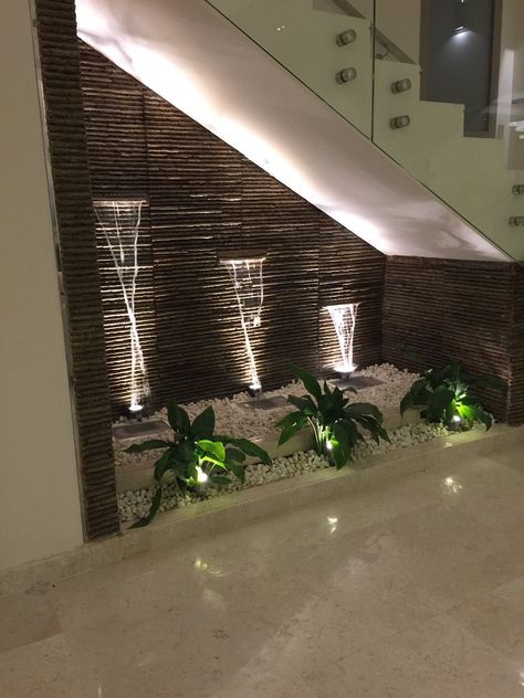 Under Stairs Garden, Under Stairs Decoration Ideas, Small Garden Under Stairs, تحت الدرج, Rustic Staircase, Garden Nails, Staircase Design Modern, Stairs Design Interior, House Interior Design Styles