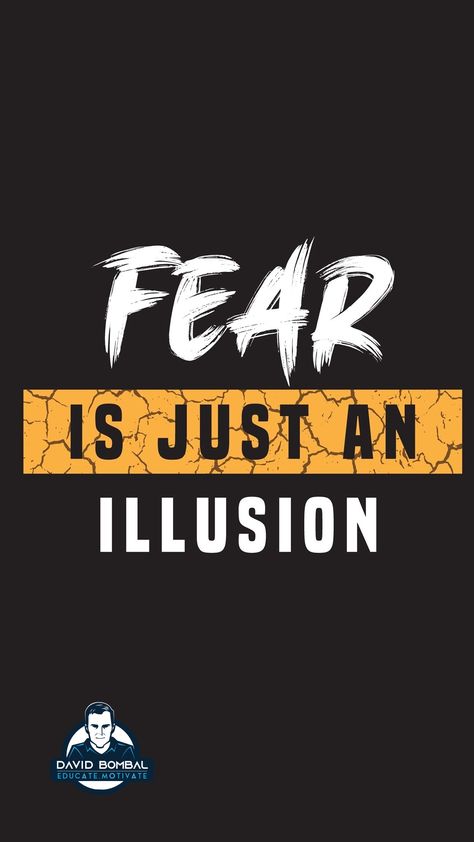 Fear is just an illusion. #DailyMotivation #inspiration #motivation #bestadvice #lifelessons #changeyourmindset Change Your Mindset, Daily Motivation, Life Lessons, Quick Saves