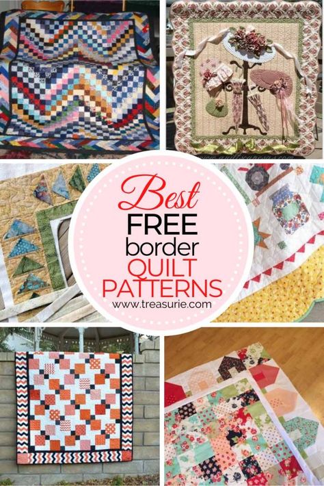 Scalloped Quilt Border, Free Quilt Border Patterns, Ideas For Quilt Borders, Quilt Border Patterns Free, Unique Quilt Borders, Borders On Quilts Ideas, Quilt Panel Border Ideas Free, Creative Quilt Borders, Quilt Boarders Patterns