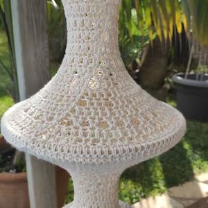 Crochet Lamp Pattern FIESTA Lantern / Fisherman Lamp / Crochet - Etsy Australia Crochet Lamp Pattern, Lantern Fairy Lights, Lamp Crochet, Crochet Stitches Uk, Lamp Pattern, Boho Lanterns, Lantern Garden, Crochet Lamp, Decor Crochet