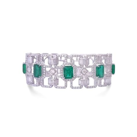 Add a touch of vintage-inspired style to your collection with this ‘Art Deco Emerald and Diamond Bangle.’ Its bold design and lush gemstones capture the spirit of the roaring twenties. 📍Altamount Road, Mumbai To book an appointment contact us at +91 93721 03005 For price related queries, reach out to us via WhatsApp on +91 9372103005 or email us at sarika@sarikafinejewellery.in #SarikaGarg #sarikafinejewellery #AdornSFJ #finejewellery #Bespokejewellery #InnovativeDesigns #JewelleryArt #L... Emerald Bracelets, Art Deco Emerald, Bracelet Art, The Roaring Twenties, Emerald Bracelet, Zambian Emerald, Roaring Twenties, Bespoke Jewellery, Diamond Bangle