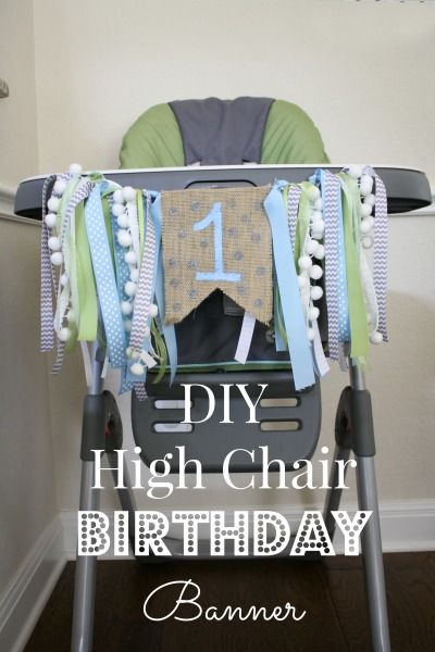 DIY high Chair Birthday Banner // Life Anchored One Banner Highchair Diy, Diy High Chair, High Chair Birthday Banner, High Chair Birthday, High Chair Decorations, Diy Birthday Banner, Birthday Highchair, Highchair Banner, Twins 1st Birthdays