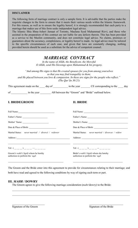 Marriage Agreement Contract, No Breaking Up Contract, Nikah Contract Template, Relationship Application Form, Husband Application Form, Nikkah Contract Template, Couple Contract, Relationship Application, Boyfriend Contract