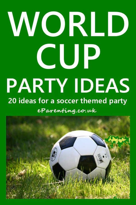 Ideas for Soccer Football themed DIY party decorations, crafts and recipes for a party to celebrate the 2023 Women's World Cup Australia and New Zealand. World Cup Party Ideas, Sports Birthday Party Ideas, Cup Party Ideas, Diy Football Party, Birthday Party Ideas Games, Football Themed Food, Soccer Birthday Party Ideas, World Cup Party, Soccer Birthday Party