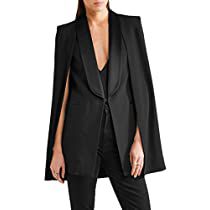 Long Suit Jacket, Shawl Collar Blazer, Cape Blazer, Black Cape, Womens Jackets Casual, Cape Style, Tailored Coat, Women Shawl, Black Women Fashion