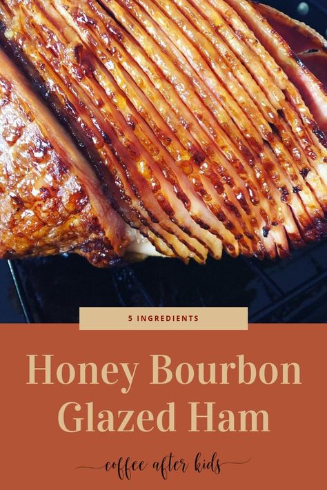 Honey bourbon glazed ham is the perfect centerpiece for your holiday gathering. Bourbon Honey Glazed Ham, Honey Bourbon Ham Glaze, Ham Recipes Thanksgiving, Gravy For Biscuits, Thanksgiving Crockpot, Bourbon Glazed Ham, Leftover Bacon, Bourbon Honey, Ham In The Oven