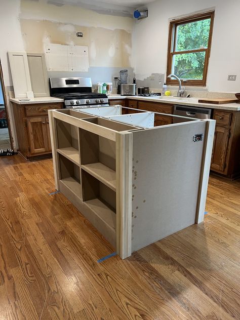 Kitchen island ikea hack