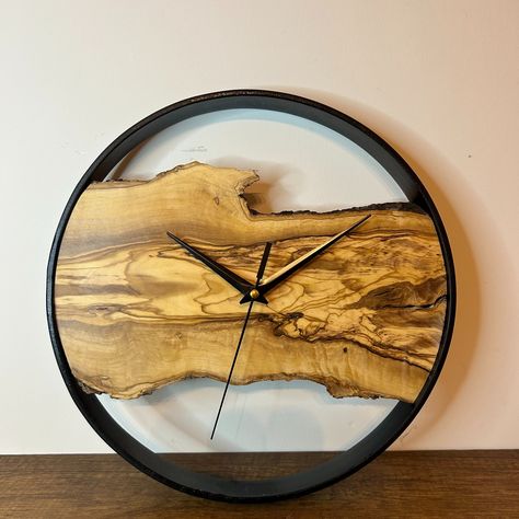 Custom Made Olive Wood Wall Clock. Check out our ETSY shop for more custom handmade resinart work. Free Shipping DM for custom order and information. #etsy #etsyclock #etsyshop #etsyseller #etsyfinds #etsysellersofinstagram #etsyhandmade #etsystore #etsyjewelry #etsyuk #etsysellers #etsylove #etsygifts #etsysale #etsyshopowner #etsyvintage #etsymaker #etsycanada #etsyartist #etsysuccess #etsyusa #etsyshopping #etsyshops #etsyfind #etsyfrance #etsyart #etsyau #etsydrop #etsyelite #etsybusiness Personalized Clocks, Handmade Wall Clocks, Unique Wall Clock, Rustic Clock, Home Decor Christmas, Unique Wall Clocks, Wooden Wall Clock, Wood Wall Clock, Large Wall Clock