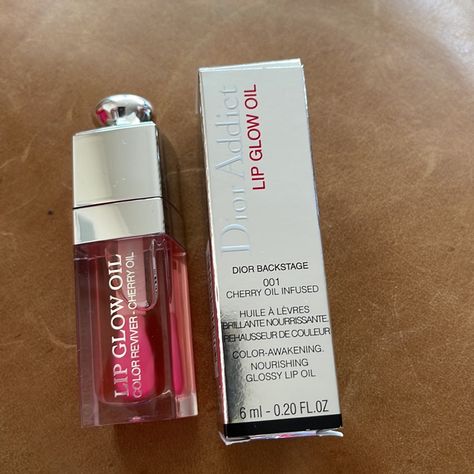 Dior Addict Lip Glow Oil Nourishing Lip Oil - Intense Gloss - Color-Awakening Dior Lip Oil 001, Dior Lip Oil 001 Pink, Dior Lip Glow Pink, Dior Lip Glow Ultra Pink, Dior Lip Oil Light Pink, Glow Balm, Lips Essentials, Peach Lips, Dior Addict Lip Glow