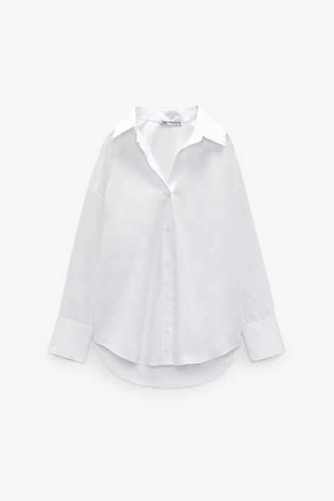 Zara White Shirt, Style Inspiration Spring Summer, Shirt Size Chart, Outfitters Clothes, Urban Outfitters Clothes, Shirt Blouses Women's, Embroidered Collars, Shirts And Blouses, Zara Blouse