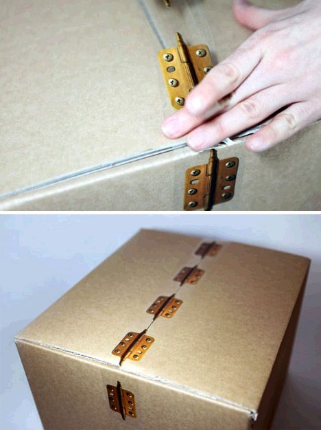 This would be great for paper crafting!    Clear like Scotch but thick like packing and durable ala duct tape, this clever prototype puts traditional door hardware along nonstandard edges and folds to create a cute optical illusion. Hardware Tape, Traditional Door, Duct Tape Crafts, Scotch Tape, Unique Packaging, All Things New, Packing Tape, Optical Illusion, Art Business