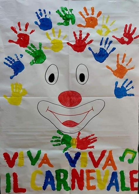 Clown Day At School, Circus Theme Crafts, Purim Preschool, Circus Activities, August Themes, Carnival Crafts, Circus Crafts, Theme Carnaval, Family Coloring Pages