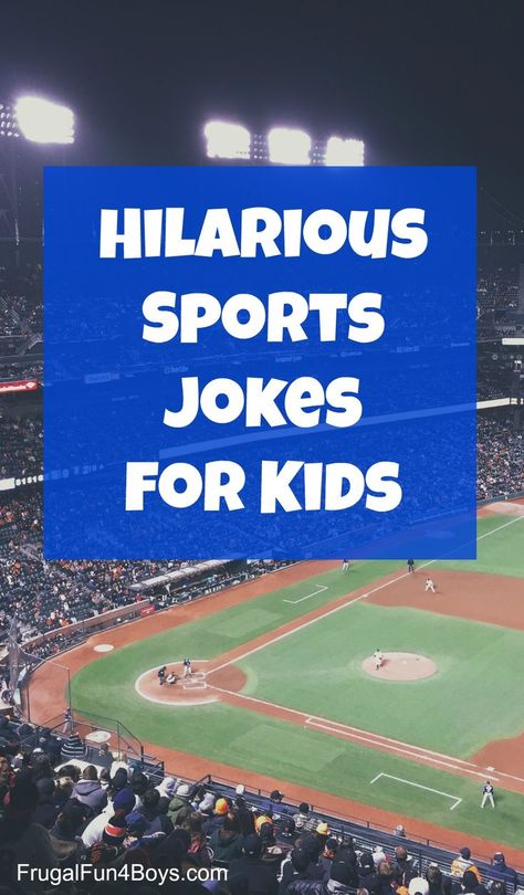 Hilarious Sports Jokes for Kids - Funny, Clean, and Family Friendly Baseball Jokes, Sports Joke, Basketball Games For Kids, Lunchbox Jokes, Funny Jokes For Kids, Star Wars Jokes, Gambling Humor, Best Funny Jokes, Jokes And Riddles