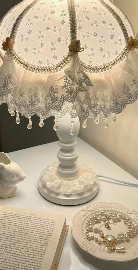 #coquette #vintage #room #inspo #fall #fyp #foryoupage | TikTok Delicate Home Decor, Coquette Lamp, Vintage Vanity Aesthetic, Spot Light Photoshoot, Vintage Room Inspo, Vanity Aesthetic, Room Ideas For Men, Light Photoshoot, Room Ideas For Men Bedroom