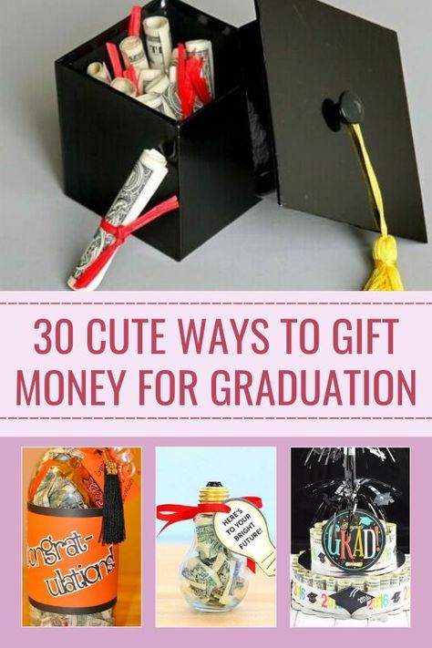 Cute Graduation Money Gifts College Graduation Money Gift Ideas, Graduation Cash Gift Ideas, Cute Ways To Gift Money, Graduation Money Ideas, Money Gift Ideas For Graduation, Money Crown Graduation, Money Graduation Gift Ideas, Ways To Gift Money, Handmade Graduation Gifts