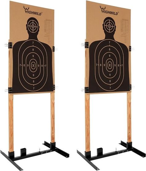 Amazon.com : Highwild Adjustable Target Stand Base for Paper Shooting Targets Cardboard Silhouette - H Shape - USPSA/IPSC - IDPA Practice - Upgraded Version (2 Pack) : Sports & Outdoors Target Practice Shooting, Paper Shooting Targets, Target Stand, Paper Silhouette, Shooting Practice, Paper Targets, Shooting Targets, Target Practice, My Best Friend's Birthday