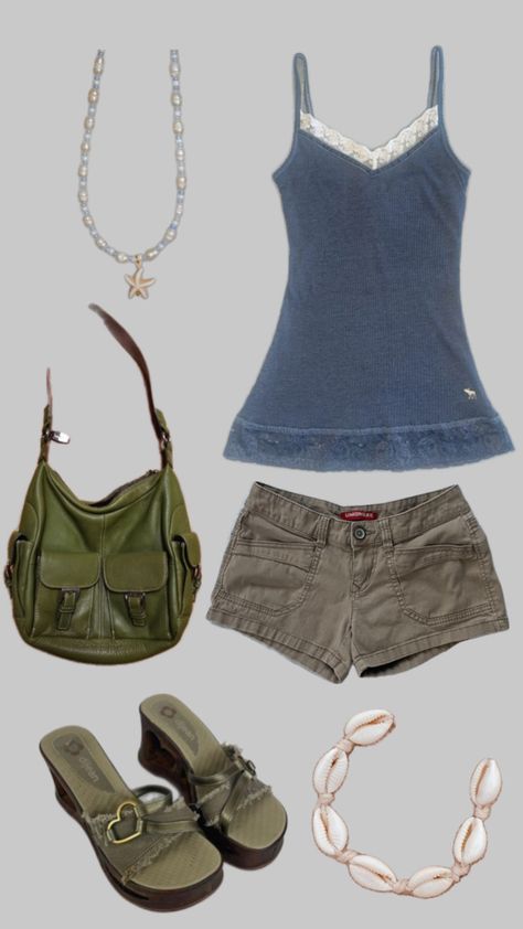 #summer #y2k #outfitinspo #platformsandals #hawaii Vocation Outfit, Hawaii Trip Outfits, Y2k Beach, Simple Style Outfits, Hawaii Outfits, Aesthetic Fits, Cute Lazy Day Outfits, Fits Clothes, Summer Beach Outfit