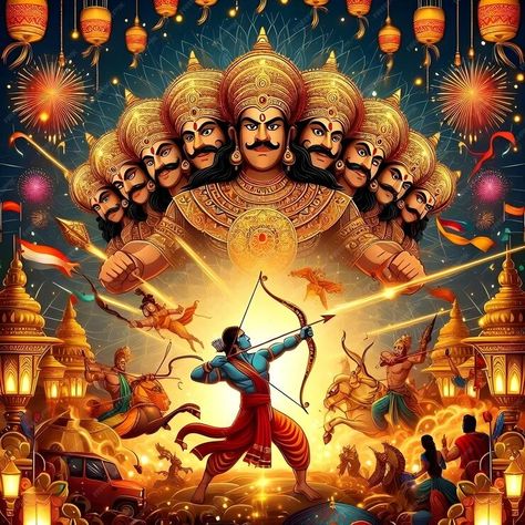 A poster with a man with a sword and the words god on it | Premium AI-generated image Dashera Poster Design, Dussehra Poster Design, Dasara Movie Images, Dussara Posters, Happy Dushera Poster, Dussehra Poster, Poster On Dussehra, Dussehra Images, Happy Friendship