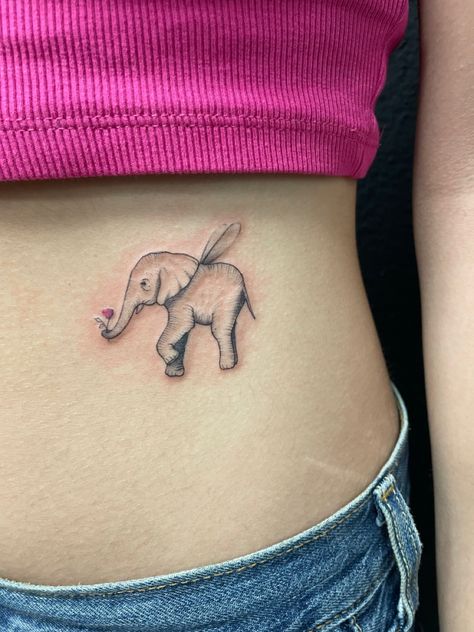 Flying Elephant Tattoo, Elephant With Wings Tattoo, Elephant Ear Tattoo, Elephant With Wings, Tattoo With Wings, Chic Tattoo, Cute Tats, Flying Elephant, Angel Wings Tattoo