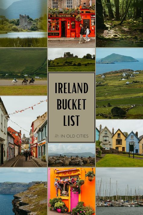 There are so many wonderful things to do in Ireland: hiking the incredible Cliffs of Moher, exploring castle ruins, walking around charming small towns, and so much more. Here are 10 of the best things to add to your Ireland bucket list. Things To Do In Cork Ireland, Ireland In February, Ireland Hiking, Visiting Ireland, Things To Do In Ireland, Ireland Bucket List, Moving To Ireland, Ireland Trip, Full Time Travel