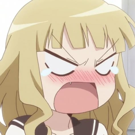 Drooling Anime Face, Anime Sticker Whatsapp, Laughing Anime, Chibi Expressions, Umineko When They Cry, Sticker Whatsapp, Blonde Anime, Yuru Yuri, Anime Face