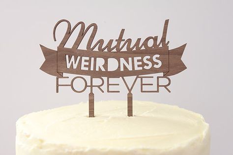 Bridgestone Wedding, Vow Renewal Cake, Bridal Cake Topper, Mutual Weirdness, Funny Wedding Cake Toppers, Elopement Party, Offbeat Wedding, Beer Wedding, Wedding Readings