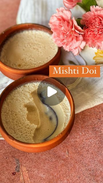 Mishti Doi Recipe, Nolen Gur, Mishti Doi, Jaggery Recipes, Earthen Pots, Curd Recipe, Indian Dessert, Food Snack, Powder Recipe