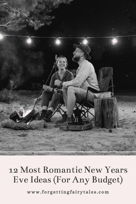 12 Most Romantic New Years Eve Ideas (For Any Budget!) Nye At Home Couples Ideas, Couple New Years Ideas, New Years Eve For Couples, Things To Do With Partner, New Years Eve Ideas, Romantic Home Dates, New Years Eve Traditions, New Year's Eve Activities, New Years Dinner