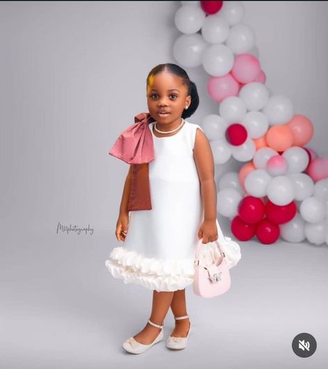 Mikado Styles For Kids, Gown Style For Children, Children Styles For Gown, Gown Styles For Kids, Baby Girl Gown, Kids Ankara Gown Styles, Ankara Style For Kids, Style For Children Gown, Children Gown Styles