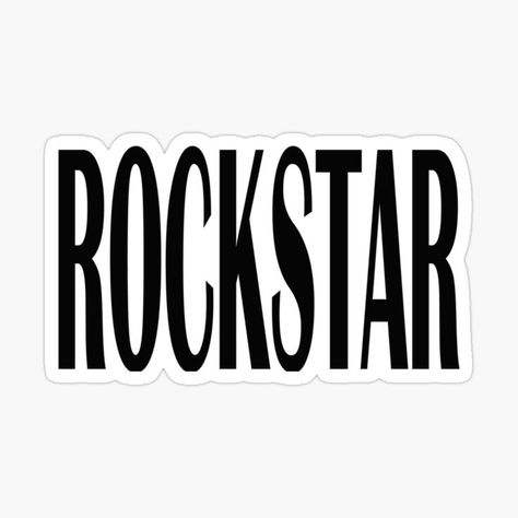 Rockstar Design Sticker. #redbubble #stickers #rockstar #band #disco #pop #printable #laptop #cool #instruments #music #musician #show #rockband #kids #students Rockstar Stickers, Cool Instruments, Instruments Music, Classy People, Redbubble Stickers, Band Logos, Design Sticker, Poster Stickers, Buick Logo