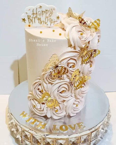 22 Bday Cake, White And Gold Cake, Bmw Cake, Wave Cake, 50th Wedding Anniversary Cakes, Modern Birthday Cakes, 15th Birthday Cakes, White Birthday Cakes, Butterfly Birthday Cakes