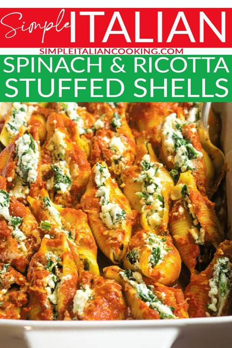 Shells Stuffed with Spinach and Ricotta