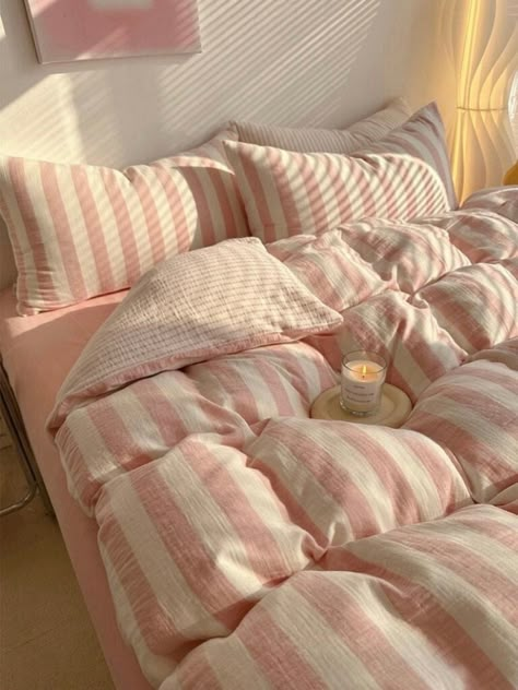 girly bedding bedsheets bed Pink And Green Bedding Duvet Covers, Pink Comforters Single Bed, Cute Danish Bed Sheets And Pillows, Comforter Sets Pink Full, Pretty Bed Throws, Pink Bed Adults, Brown Bed Frame With Pink Sheets, Zip Up Bedding Pink, Blush Pink Boho Bedroom Preppy