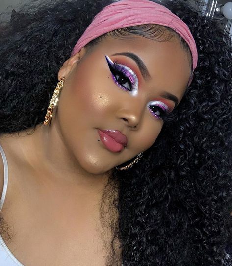 YAMI ANGELINA on Instagram: “💜Artistry💗 • Tutorial for this look coming tomorrow! El tutorial de este maquillaje viene manana! 👏🏽🐷 • @juviasplace festival palette (Use…” Nigeria Fashion, Brown Girls Makeup, Bold Eye Makeup, Carnival Makeup, Magical Makeup, Makeup Beginners, Beauty Face Women, Bold Makeup, Creative Eye Makeup