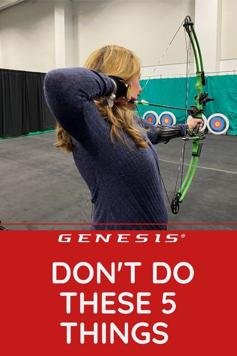 Most of us spend a lot of time figuring out what we should be doing when practicing archery or starting anything new. But do you know what NOT to do? Here are 5 things that you shouldn't do if you want a safe and effective archery practice. How To Do Archery, Nasp Archery, Ronin Tactics, Horse Essentials, Archery For Beginners, Field Archery, Archery Practice, Archery Aesthetic, Archery Lessons