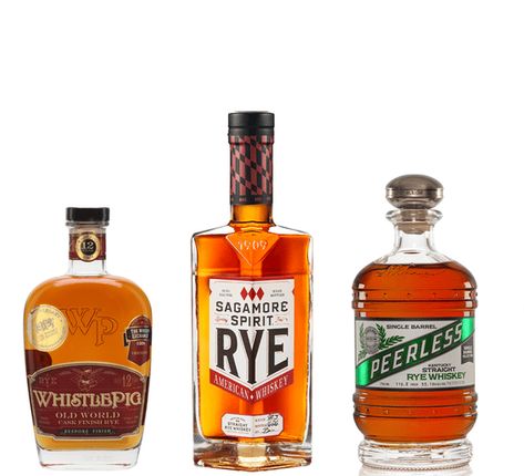 9 rye whiskies to try | olivemagazine Best Rye Whiskey, Whiskey Bottles, Whisky Sour, Glace Cherries, Whisky Tasting, Candied Orange Peel, Japanese Whisky, Sazerac, American Whiskey