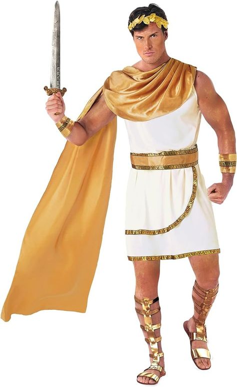 Amazon.com: Morph - Greek God Costume Men - Toga Costume Men - Roman Costume Men - Zeus Costume Men - Men's Greek Costume - Greek toga XL : Clothing, Shoes & Jewelry God Costume Men, Toga Costume Men, Apollo Outfit, Mens Toga Costume, Toga Party Costume, Zeus Costume, Julius Caesar Costume, Greek Mythology Costumes, Mythology Costumes