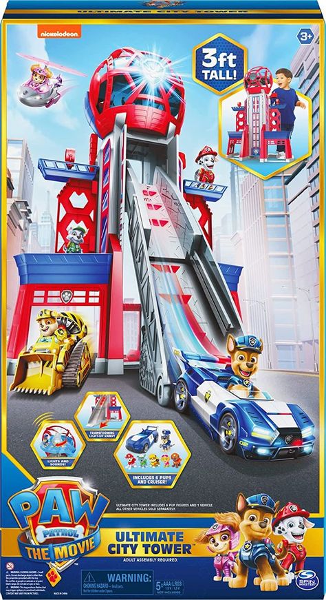 Paw Patrol Tower, Paw Patrol Figures, Bunny Birthday Cake, Birthday Paw Patrol, Paw Patrol Movie, Best Toys For Kids, Best Gifts For Kids, Best Christmas Toys, Paw Patrol Toys