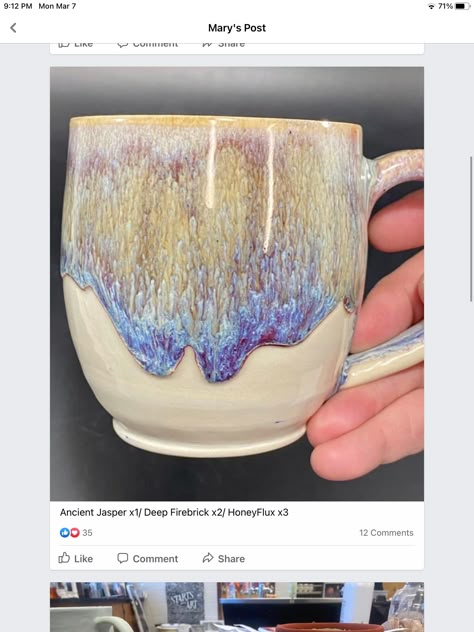 Honey Flux And Ancient Jasper, Ancient Jasper Glaze Combos, Firebrick Red Glaze Combinations, Amaco Honey Flux Glaze Combinations, Ancient Jasper Glaze Combinations, Honey Flux Glaze Combinations, Honey Flux Glaze, Ideas To Paint, Ceramics Glazing