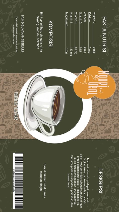 Poster Kopi, Sistem Saraf, Poster Idea, Typography, Cafe, Packaging, Coffee, Quick Saves, Design