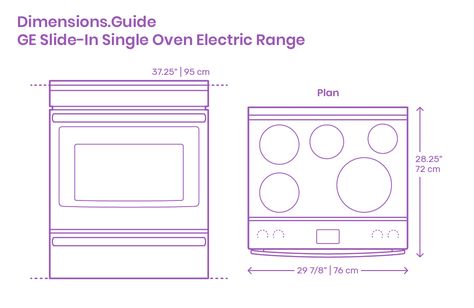 Oven Dimensions, Stove With Oven, Furniture Measurements, Microwave Dimensions, Double Oven Range, Bathroom Appliances, Human Dimension, Slide In Range, Fixtures Kitchen