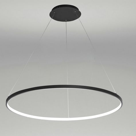 Buy Nordic Modern Ring LED Pendant Light Black Bedroom Dinging Room Living Room Bar Single Ring at Homelava.com with lowest price and Best service! Circular Pendant Light, Circle Pendant Light, Acrylic Chandelier, Cheap Pendant Lights, Black Light Fixture, Modern Pendant Lamps, Lustre Design, Suspension Design, Led Ring