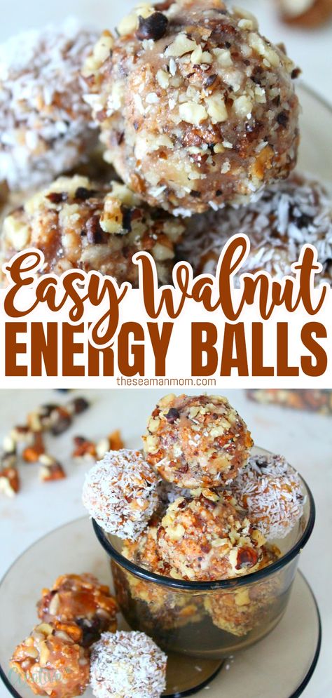 In need for a quick snack? This caramel balls recipe made with crunchy walnuts are a convenient and tasty way to nourish your body, satisfy your hunger and keep your energy levels up. #easypeasycreativeideas #energyballs Walnut Energy Balls, Caramel Balls Recipe, Walnut Snacks, Nut Balls Recipe, Walnut Balls, Caramel Balls, Easy Energy Bites, Nut Balls, No Bake Energy Balls