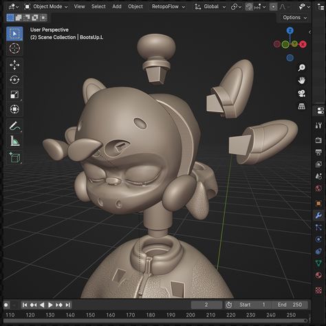 This is the preparation stage of the Echo model for 3D printing. Such segmentation helps to create highlights on the edges and more expressive shadows. I’m looking forward to seeing the model come to life through 3D printing and joining the Arttoy movement. . . . . . . . . . . #arttoy #blender3d #3dmodeling #3dcharacterdesign #cartoon #3dprinting #blendercommunity #3dartist #digitalart #sculpting #cgi #arttoyculture 3d Digital Sculpture, 3d Printed Doll, 3d Art Sculpture Digital, Action Figure 3d Print, Autodesk Maya 3d Modeling, Vinyl Art Toys, 3d Artist, Vinyl Art, Blender 3d