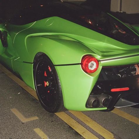 Apple green LaFerrari 🍏 A Huge thanks to @thom.eos for these awesome Pictures ! 📷 #ferrari #laferrari #ferrarilaferrari #supercar #dreamcar Stylish Car, Ferrari Poster, Road Trip Car, Ferrari Laferrari, Car Interior Design, Cool Car Pictures, Awesome Pictures, Car Inspiration, Sell Car