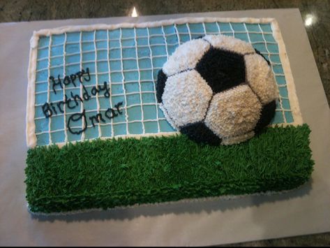 Soccer Birthday Cakes, Sports Themed Cakes, Soccer Cake, Christian Birthday, Sport Cakes, Football Cake, Soccer Birthday, Cake Easy, Birthday Cakes For Men