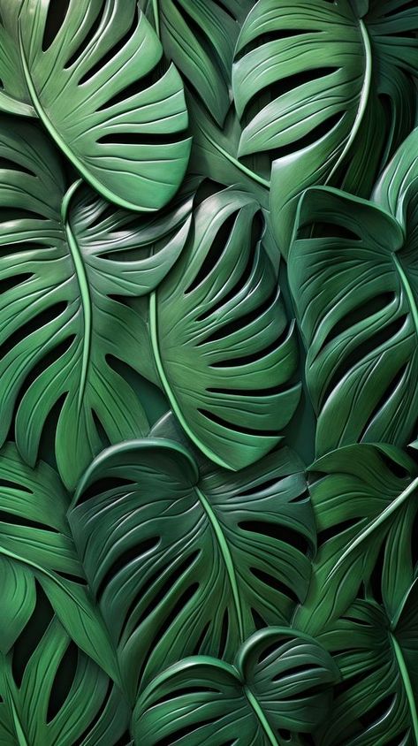 Monstera bas relief small pattern green nature plant. | premium image by rawpixel.com / Ake Shadow Tree, Palm Tree Plant, Fabric Prints, Bas Relief, Diy Crafts Hacks, Nature Plants, Crafts Hacks, Green Nature, Download Free Images